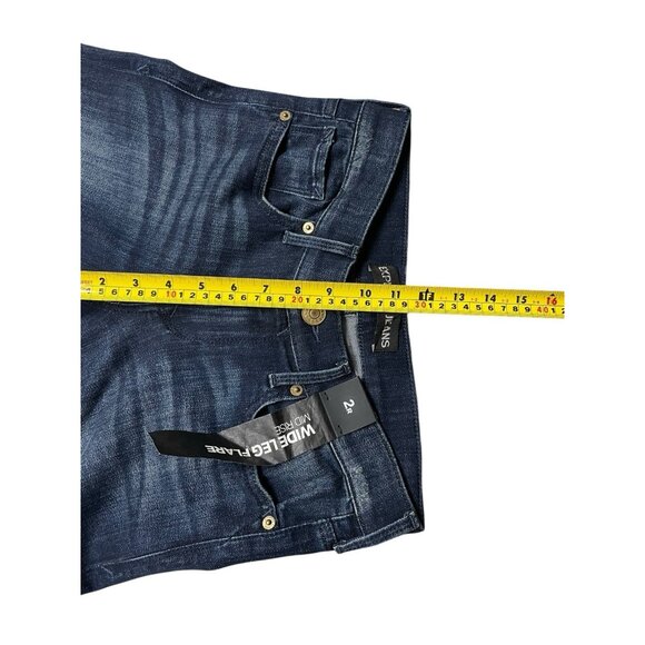 Express Jeans Womens Size 2R Wide Leg Flare Mid Rise NWT - Picture 4 of 9